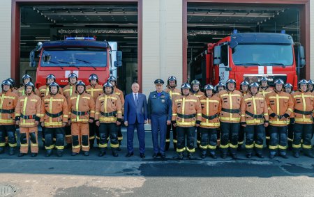 Александр Беглов и Александр Куренков открыли новое здание пожарной части в Красносельском районе